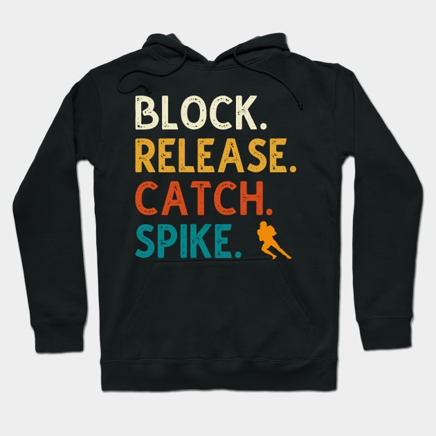 Block Release Catch Spike Hoodie by DragonTees